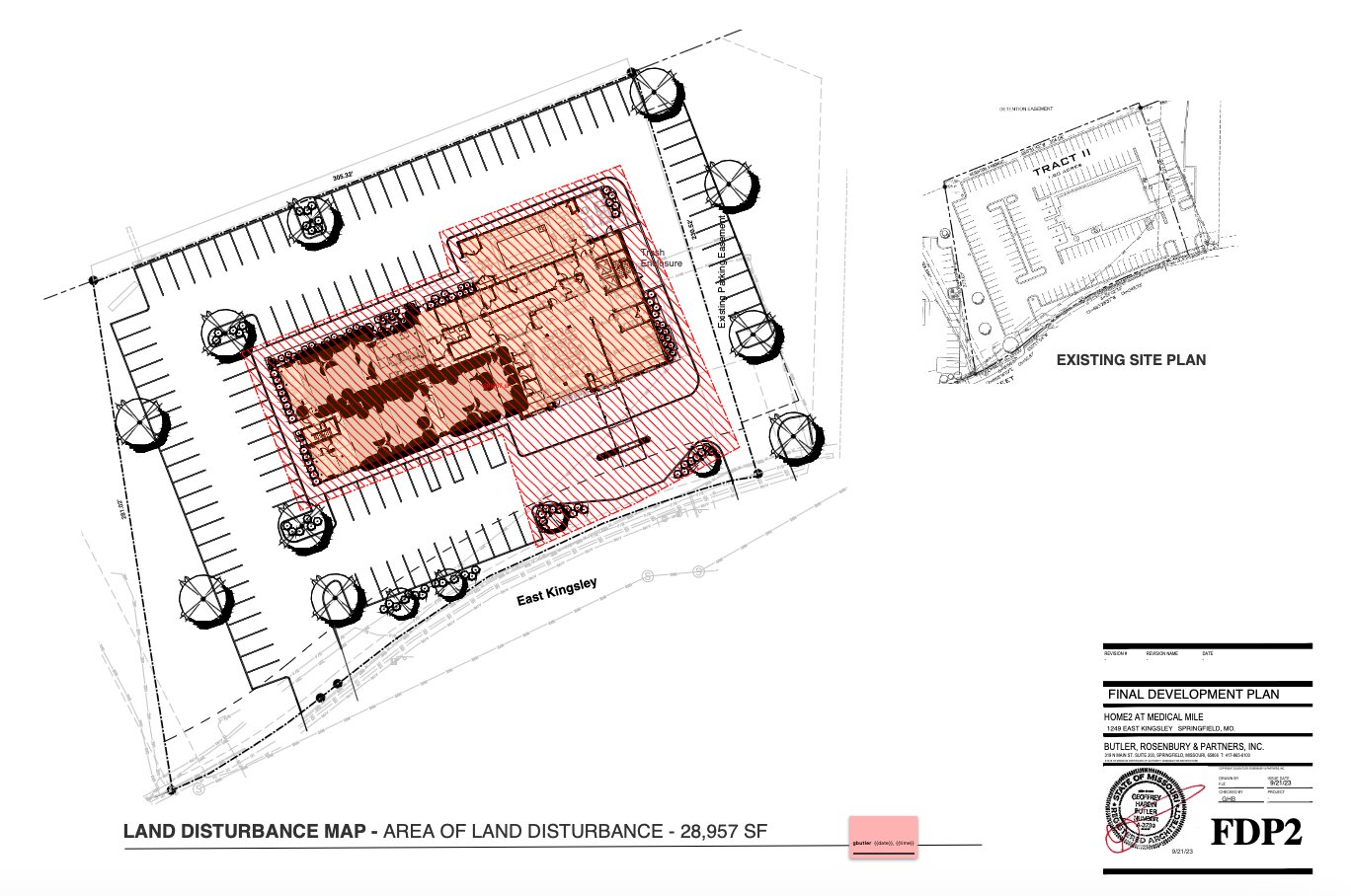 A planning document for the Kingsley Street site was shown at last night's meeting. 